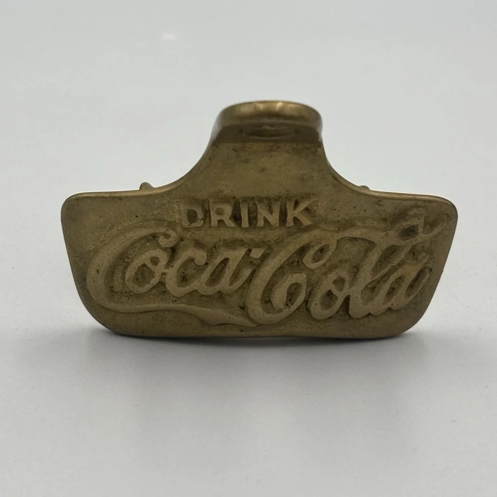 VTG COCA-COLA STARR X Wall Mount Bottle Opener Made In USA BRASS